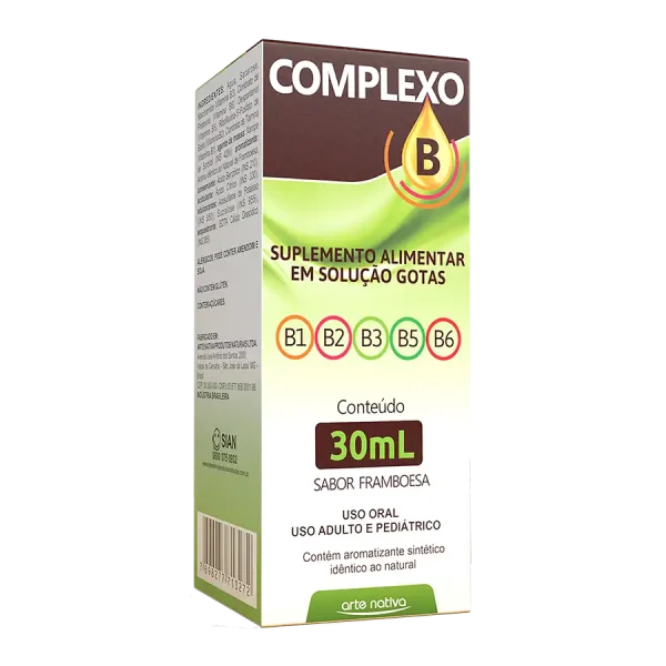 COMPLEXO B GTS 30ml S/FRAMBOESA - ARTE NATIVA